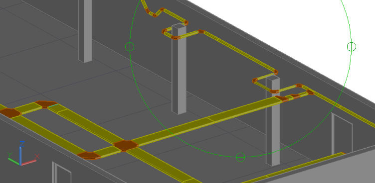 3D модель кабеленесущих систем в AutoCAD MEP